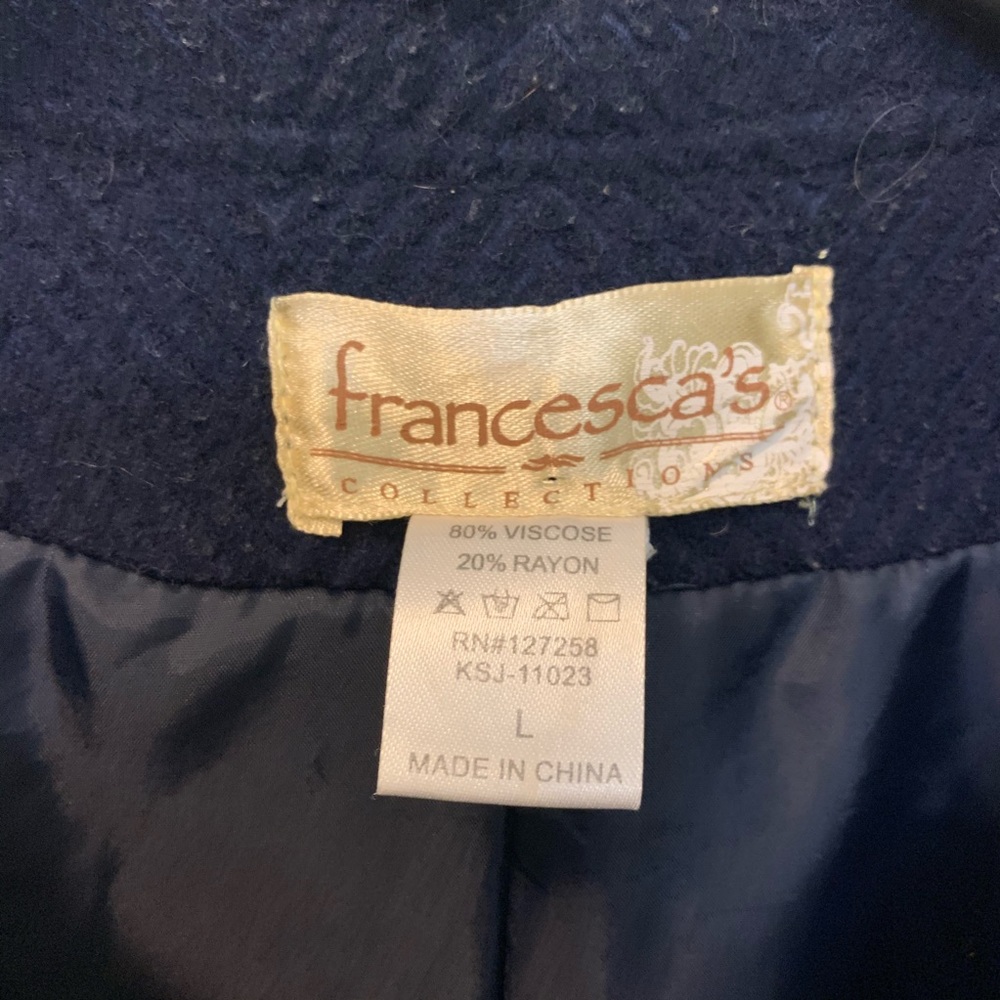 Francesca’s Collection pea coat - Picture 2 of 3